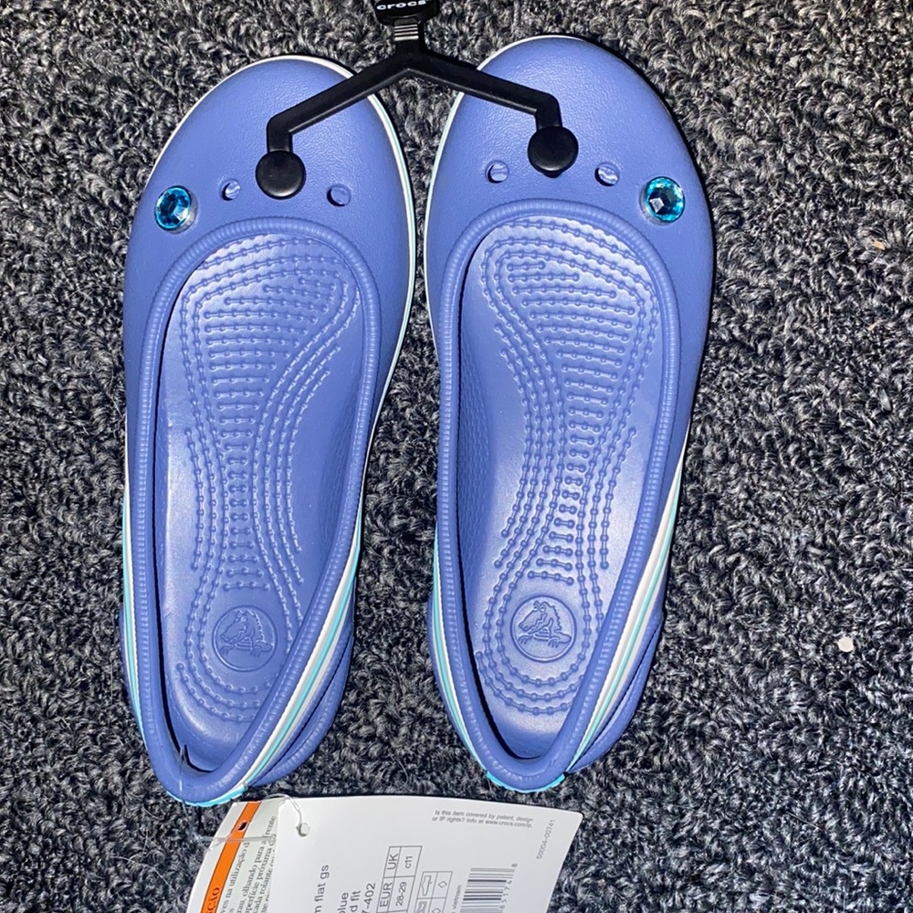 Girls Genna II Gem Flats Crocs-NWT